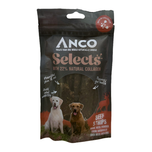 Anco Selects Beef Strips with Collagen 85g